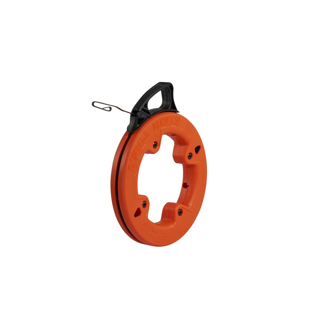 Klein Tools 56001 Fish Tape, 50-Foot Long x 1/8-Inch Wide Steel Pull Line, for Heavy Duty Wire Pulls, Updated Model Cat. No. 56331 Available 4