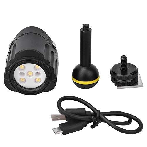 Natruss 7500K 1000lm Underwater Fill Light, LED Energy-Saving 40m/130ft IPX8 Waterproof Grade Diving Fill Light, SL-18 for Photography Underwater 4