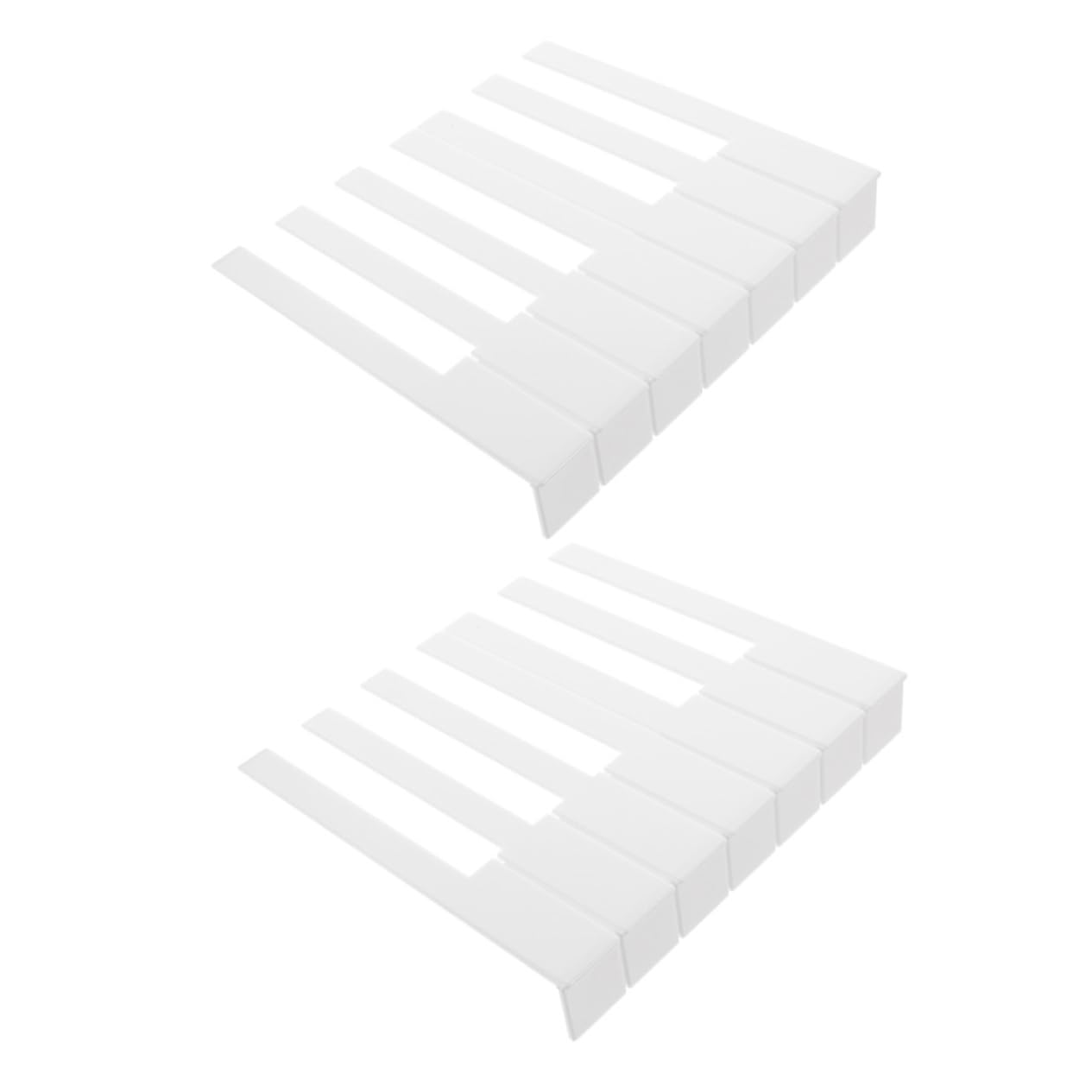 SUPVOX 52Pcs piano white key skin piano key caps piano key veneers piano keyboard new piano keys keyboard piano keyboard accessories piano key tops matte Instrument supplies Acrylic 1