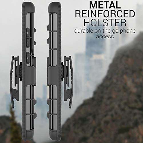 CoverON Rugged Belt Clip Explorer Series for Samsung Galaxy S20 Ultra Holster Case - Matte Black 3