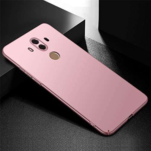 for Huawei Mate 10 Pro Case, ACMBO [Silky Smooth Series] Ultra Thin Slim Fit [Anti-Drop] Shockproof Hard Plastic Phone Cases Cover Compatible for Huawei Mate 10 Pro, Smooth Rose Gold 2