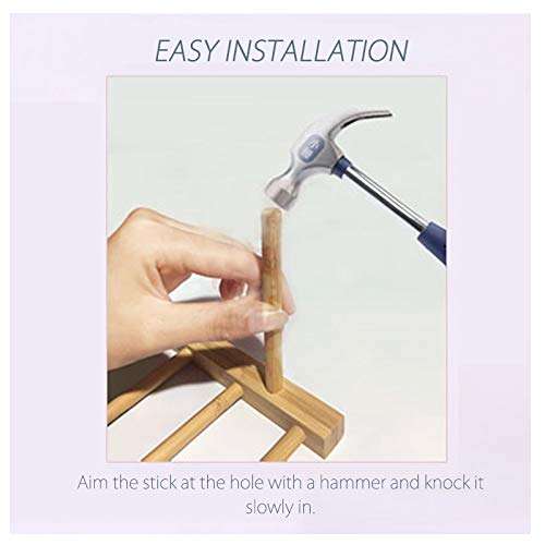 MOCOHANA 2 Pack Vinyl Record Storage Holder Premium Wood Vinyl Display Stand Magazine Rack Book Holder Multifunction Organizer Home Office Storage Rack, for 12" or 7" Records 3