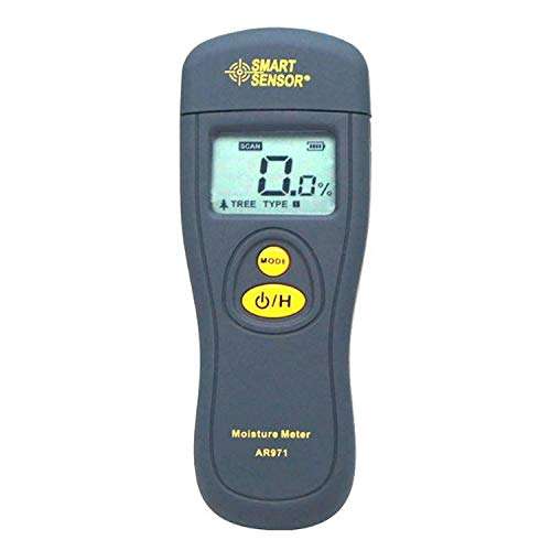 KANJJ-YU Water Quality Tester Digital Wood Moisture Meter Timber Moisture Tester Hygrometer Moisture Analyzer Damp Detector Tree Humity Meter AR971 1