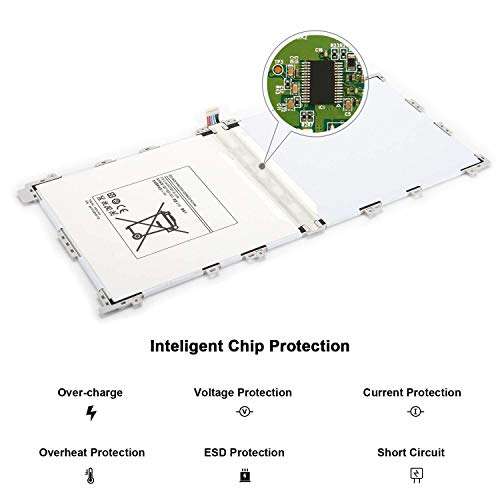 Hubei T9500E T9500C Laptop Battery for Samsung Galaxy Note Pro12.2i SM-P900 P905 T9500U GH43-03980A(3.8V 36.10Wh 9500mAh) 5