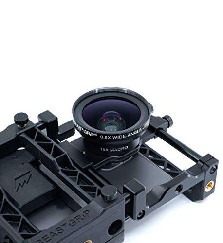 Beastgrip Pro + Wide Angle and Fish Eye Lenses Bundle. Universal iPhone Lens Adapter, Camera rig, Tripod Mount, Also Works with Android and Windows Phones. 2