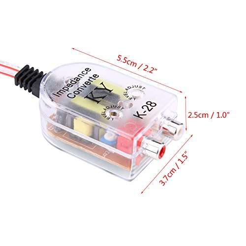 Keenso Car Audio CD Amplifier, DVD Player, Speaker, RCA Output Converter 5