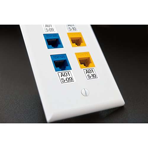 DYMO 1868701 Pre-Sized Label, 19mm x 25mm, Black on White 2