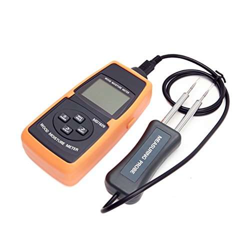 LCD Digital Wood Moisture Meter 2%-60% Tree Timber Wood Bamboo Paper Water Contain Level Temperature Measure Tools MD7820 1