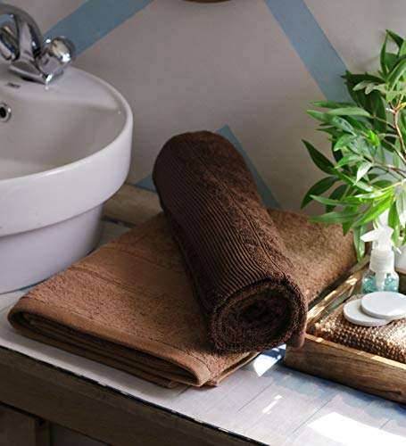 JBG HOME STORE 100% Cotton Regular Size Super Soft Bath Towels with 450 GSM for Bathroom | Premium Highly Absorbent Quick Dry Full Body Bath Towels for Men and Women, Pack of 2, 27 x 54 Inches 1