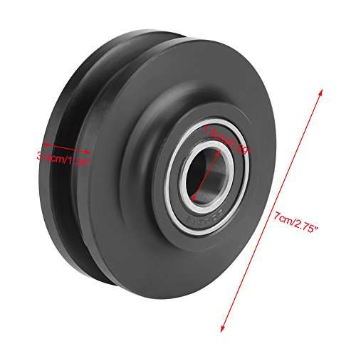 2Pcs Wheel Sliding Door Sliding Door Pulley for Barn Door Crane Track Wheel Sliding Barn Door Wheel Closet Hardware Roller 2