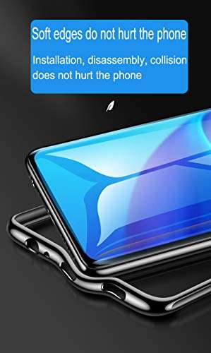 Flow.month Compatible with Huawei P30 Case, Clear Anti-Scratch Shock Absorbing Cover Case with Electroplate Edges for Huawei P30(2020),3 Packs 3 Colors 6