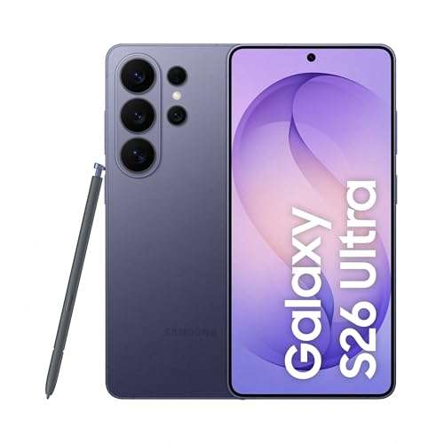 Samsung Galaxy S26 Ultra 5G (Cobalt Violet, 12GB RAM, 256GB Storage) with Built-in Privacy Display, AI Phone, Photo Assist, Creative Studio, 200MP Camera, 5000mAh Battery and Snapdragon 8 Elite Gen 5 1