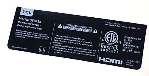 Genuine OEM Replacement WiFi Board for for TCL 55S425 TV | WC1KR2601 | 07-RT8812-MA4G 5