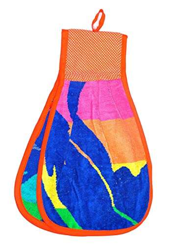 STOCKHAWKERS Hanging Kitchen Towel Cotton Thick Double-Sided Water Absorption Non-Stick Oil Hanging Kitchen Towel (Pack of 1) 1