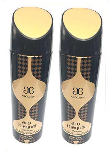 Arochem Magnet 2 Deodrants For Men Women Body Spray