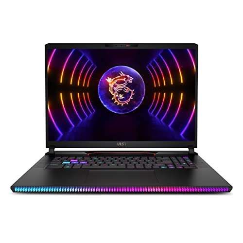 MSI Raider GE78HX, Intel 13th Gen. i7-13700HX, 43CM QHD+ 240Hz Gaming Laptop (32GB/2TB NVMe SSD/Windows 11 Home/Nvidia GeForce RTX4080, 12GB GDDR6/Black/3.1Kg), 13VH-089IN 1