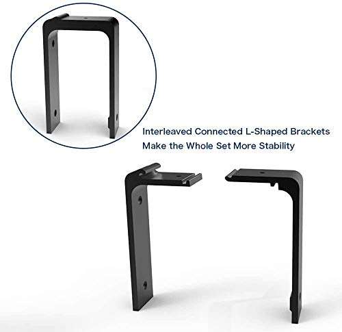 CCJH 10FT Sliding Barn Door Hardware Kit Rails with 4 Pair of Hangers fit for 30" Wide Door Panel Basic Style Hangers Black 5