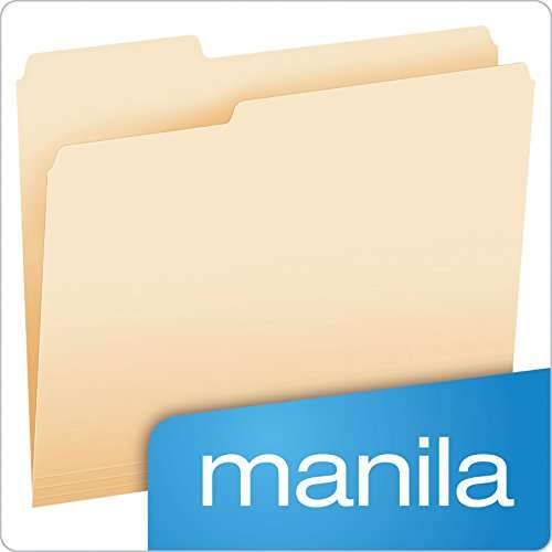 Pendaflex Essentials File Folders, Letter Size, 2/5 Cut, Manila, 100 per Box (752 2/5RE) 3