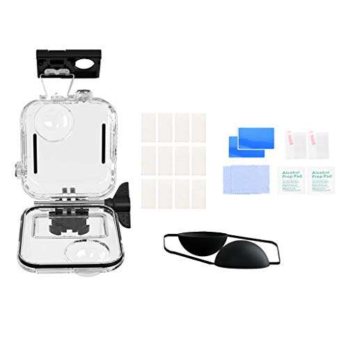 XISAOK Waterproof Case Shell Protective Cover Tempered Glass Film Protector Anti-Fog Sheet for GoPro Max 360 Panoramic Camera Accessories Waterproof Case 3# 1