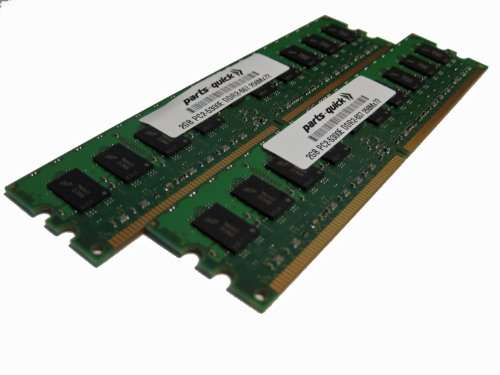 parts-quick 41Y2732 4GB 2 X 2GB PC2-5300 667MHz 240 pin DDR2 SDRAM ECC DIMM Desktop Server Memory for IBM System x3350 4192, 4193-xxx Brand