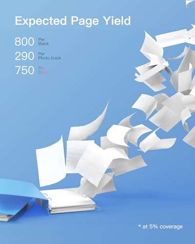 GPC Image Compatible 564XL Ink Cartridge HP Printers Replacement for HP 564XL 564 XL Ink Cartridge Combo Pack Compatible with Photosmart 7510 7515 7520 7525 C309a Printer (6 Pack with Photo Black) 4