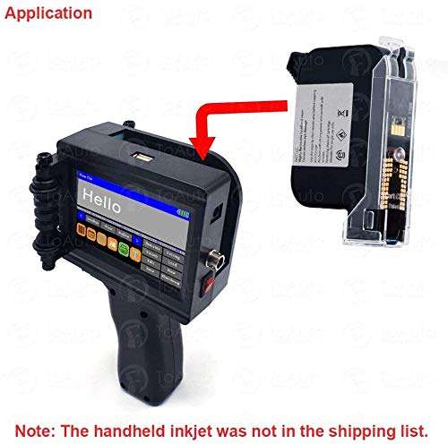 FASTTOBUY Handheld Ink Cartridge Replacement 42ml Durable Non-Quick Dry Ink Cartridge for Portable Inkjet Printer Jet Printer (Black) 6