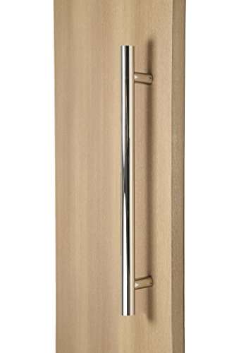 Strongar Modern & Contemporary Round Bar/Ladder/H-Shape Style 1828mm / 72 inches Push-Pull Stainless-Steel Door Handle - Polished Chrome Finish 1