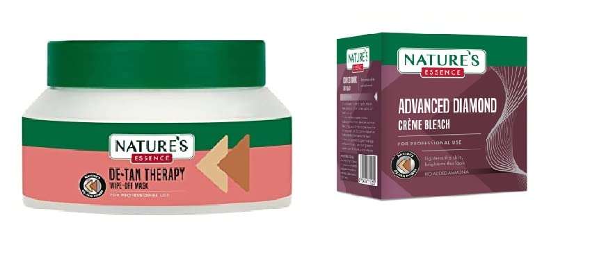 De-Tan Therapy Wipe Off Mask 500ml & Diamond Bleach 210gm 1