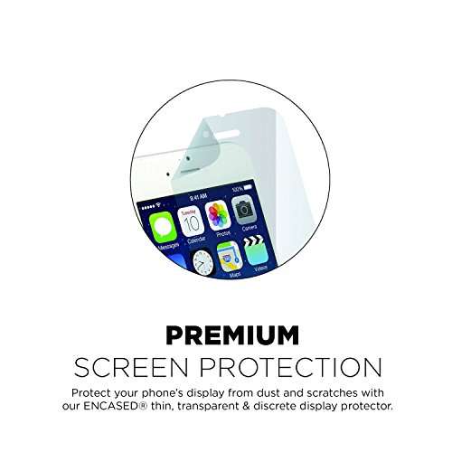 New iPhone 6S Ultra Slim [CASE & Clip Combo] Soft-Touch Slider Shell + Belt Clip Holster (Includes HD Screen Guard) Encased (Matte Black) 4