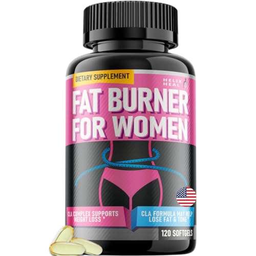 Belly Fat Burner for Women - Weight Loss Pills for Women Stomach Fat | CLA Softgels | Appetite Suppressant & Metabolism Booster | Bloating Relief & Natural Support - Keto Diet Pills 120 Softgels