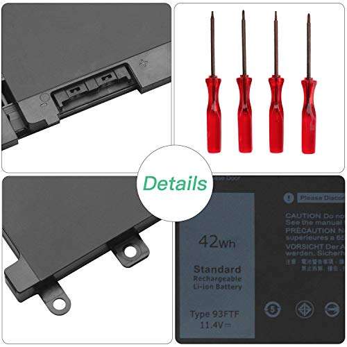 Ouside 93FTF Laptop Battery Compatible with DELL Latitude 5280 5480 5580 5590 5490 5288 5290 5488 E5280 E5480 E5580 E5490 E5590 E5290 Precision 15 3520 3530 3