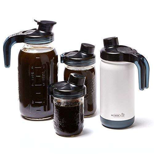 Nourished Essentials My Mason Makes - 35 oz Cold Brew Coffee Maker Kit - Make Great Iced Coffee or Tea at Home - Professional Coffee System with Insulated Jar to Keep Your Cold Brew Perfectly Cold 4