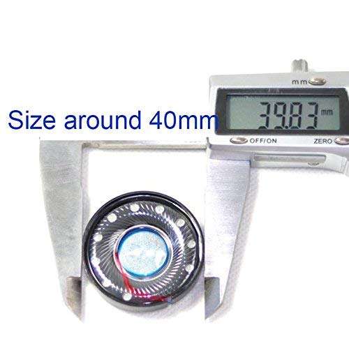 1pair 40mm Headphone Speaker Driver 32ohm for Bose QC45 QC2 QC15 QC25 QC35 QC3 AE2 OE2, Studio 2 Studio 3, Solo 2 Solo 3, Kraken 7. 1, Akg K55, Marshall Major 2 Headset Replacement Speaker Part 5