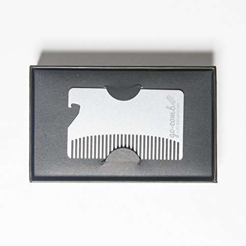 Go-Comb Essential Collection 3-Pack in Gift Boxes - Credit Card Size Combs with Bottle Opener and Mirror 3