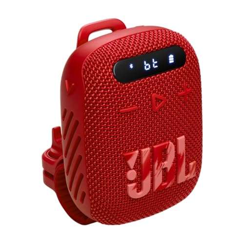 JBL Wind 3 FM Bluetooth Handlebar Speaker (Red) 1
