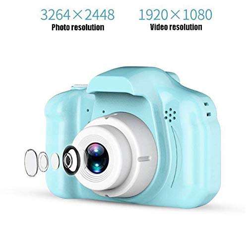 Redcolourful Kids Digital Video Camera Mini Rechargeable Children Camera Shockproof 3