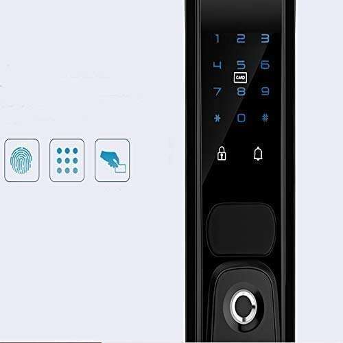 Qin Smart Lock with Deadbolt, Entry Door Locks with Deadbolts, Smart Doors Locks with Electric Deadbolt Touch Screen Keypads, Electric Fingerprint Lock Password Swipe Magnetic Card App Remote Unlock 5