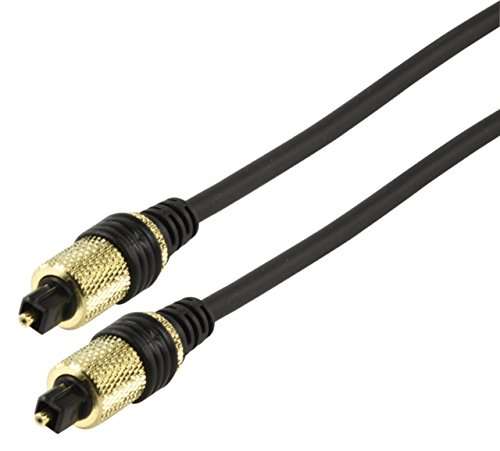CABLESETC Digital Optical Audio Toslink Cable 1.5 meter | 24K Gold Plated Connectors | Optic Fiber Wire | Compatible with Home Theatres (7.1), Xbox, PS5, soundbars Blu-ray players Gaming Consoles