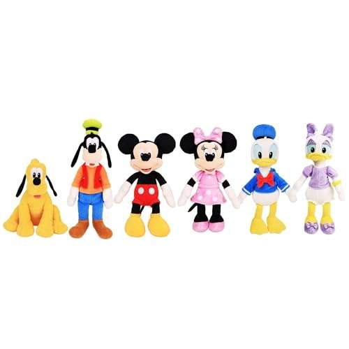 Disney Junior Mickey Mouse Small Plush Pluto, Stuffed Animals, Dog, Kids Toys for Ages 2 Up by Just Play 3