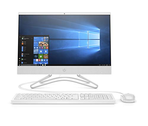 2019 New HP 22 All-in-One PC Full HD 21.5" Intel Celerion G4900T Intel UHD Graphics 610 1TB HDD 4GB SDRAM DVD Privacy Webcam Snow White