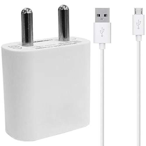 Motorola Moto G 4G (2nd gen) Compatible Charger Mobile Charger Power Adapter Wall Charger Fast Charger Android Smartphone Charger with 1m Micro USB Cable Data Cable (2 Ampere, White)
