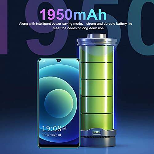 Yunseity IP12 PRO Unlocked Smartphone,6.26in Full Screen Dual SIM Cell Phone,Face Recognition Unlocked Smartphone(Green) 4