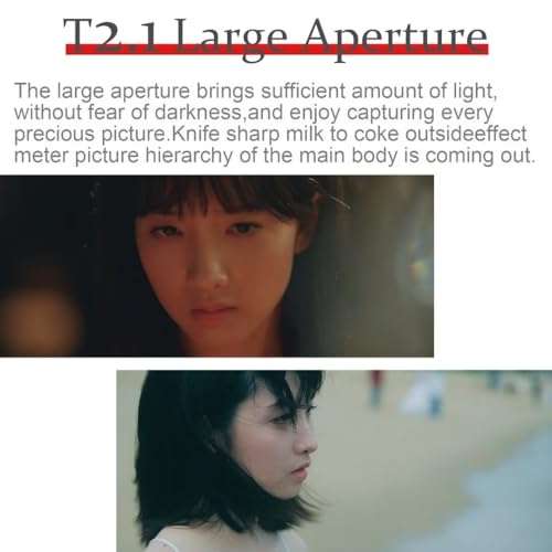 7artisans 10mm/16mm/25mm/35mm/50mm/85mm T2.1 Cine Lens for M43 Mount APS-C 260° Ultra Long Focus Large Aperture Prime Mirrorless Camera Lens for Portraiture/Street Photography/Humanistic(16mm) 5