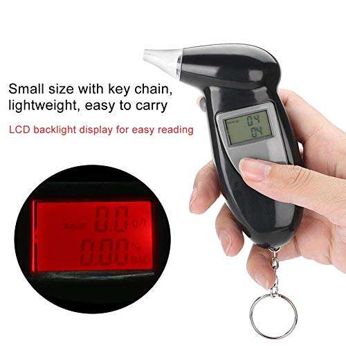 Breathalyzer - ortable Digital Breathalyzer, Analyzer Professional Breath Alcohol Tester, Portable Digital Breathalyzer Analyzer for Drivers Or Home Use 6