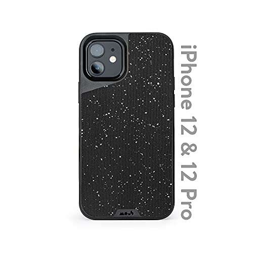 MOUS Protective Case for iPhone 12/12 Pro - Limitless 3.0 - Speckled Black Leather - No Screen Protector 2