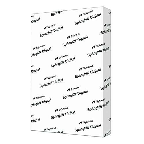 Springhill White 8.5” x 11” Cardstock Paper, 67lb Vellum Bristol, 147gsm – Premium Lightweight Cardstock, Vellum Printer Paper with Textured Finish – 016000R, 250 Sheets (1 Ream) 2