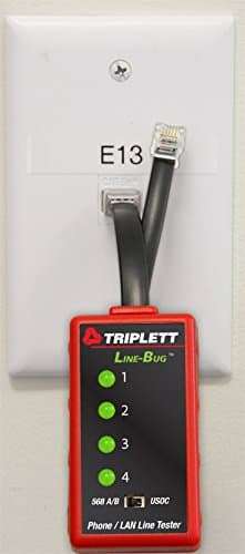 Triplett Line-Bug 4 Telephone and LAN Line Tester - Detect Damaging Currents on RJ11 and RJ45 Lines (9615) 2