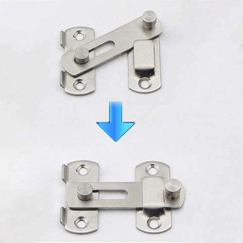 Polytree Door Security Latch Lock, Home Gate Safety Security Guard Stainless Steel Door Window Bolt Slide Lock 4