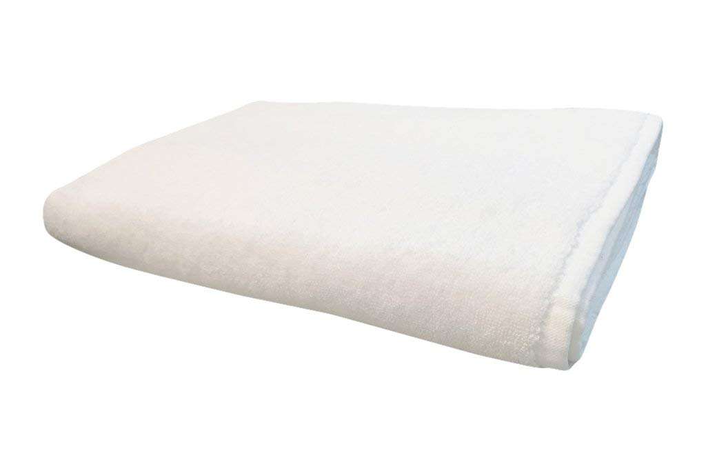ELSTONE HOME White Cotton Large Towels for Home, Hotel & Spa, Super Soft Absorbent Antibacterial, Color: White (Set of 1) 1