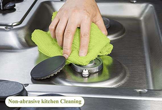 Twinish Multi-Purpose Microfiber Table Cloths/Napkins for The House, Kitchen, Party, and Cocktails! Extremely Absorbent, Washable, and Reusable for Daily use-300 GSM 40x40 cms, (Pack of 1) 3